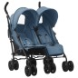vidaXL Geschwisterwagen Marineblau Stahl vidaXL Geschwisterwagen Marineblau Stahl