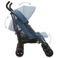 vidaXL Geschwisterwagen Marineblau Stahl vidaXL Geschwisterwagen Marineblau Stahl
