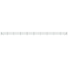 vidaXL Maschendrahtzaun mit Bodenhülsen Grün 1,1x25 m