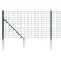 vidaXL Maschendrahtzaun mit Bodenhülsen Grün 0,8x25 m vidaXL Maschendrahtzaun mit Bodenhülsen Grün 0,8x25 m
