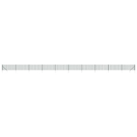 vidaXL Maschendrahtzaun mit Bodenhülsen Grün 1,1x25 m