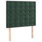 vidaXL Bettgestell mit Kopfteil Dunkelgrün 90x190 cm Samt vidaXL Bettgestell mit Kopfteil Dunkelgrün 90x190 cm Samt