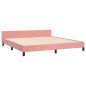 vidaXL Bettgestell mit Kopfteil Rosa 180x200 cm Samt vidaXL Bettgestell mit Kopfteil Rosa 180x200 cm Samt