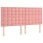 vidaXL Bettgestell mit Kopfteil Rosa 180x200 cm Samt vidaXL Bettgestell mit Kopfteil Rosa 180x200 cm Samt