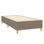 vidaXL Boxspringbett mit Matratze Taupe 80x200 cm Stoff vidaXL Boxspringbett mit Matratze Taupe 80x200 cm Stoff