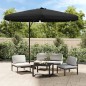 vidaXL Sonnenschirm mit Stahlmast 300 cm Schwarz vidaXL Sonnenschirm mit Stahlmast 300 cm Schwarz