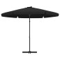 vidaXL Sonnenschirm mit Stahlmast 300 cm Schwarz vidaXL Sonnenschirm mit Stahlmast 300 cm Schwarz