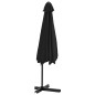 vidaXL Sonnenschirm mit Stahlmast 300 cm Schwarz vidaXL Sonnenschirm mit Stahlmast 300 cm Schwarz