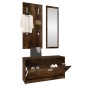 vidaXL 3-tlg. Flurmöbel-Set Räuchereiche Holzwerkstoff vidaXL 3-tlg. Flurmöbel-Set Räuchereiche Holzwerkstoff