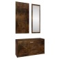 vidaXL 3-tlg. Flurmöbel-Set Räuchereiche Holzwerkstoff vidaXL 3-tlg. Flurmöbel-Set Räuchereiche Holzwerkstoff