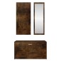 vidaXL 3-tlg. Flurmöbel-Set Räuchereiche Holzwerkstoff vidaXL 3-tlg. Flurmöbel-Set Räuchereiche Holzwerkstoff