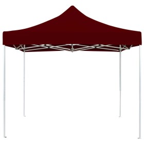 vidaXL Profi-Partyzelt Faltbar Aluminium 3×3 m Weinrot