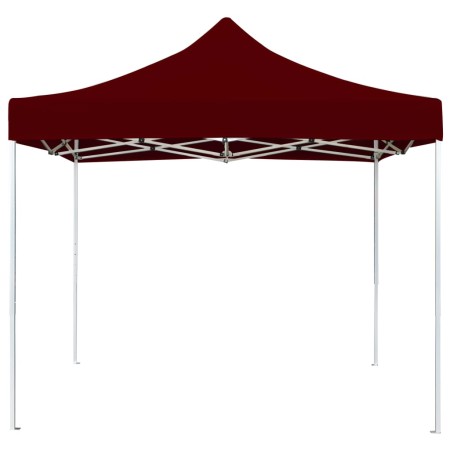 vidaXL Profi-Partyzelt Faltbar Aluminium 3×3 m Weinrot
