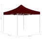vidaXL Profi-Partyzelt Faltbar Aluminium 3×3 m Weinrot vidaXL Profi-Partyzelt Faltbar Aluminium 3×3 m Weinrot