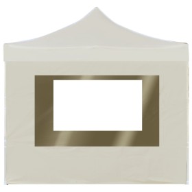 vidaXL Profi-Partyzelt Faltbar mit Wänden Aluminium 2×2m Creme
