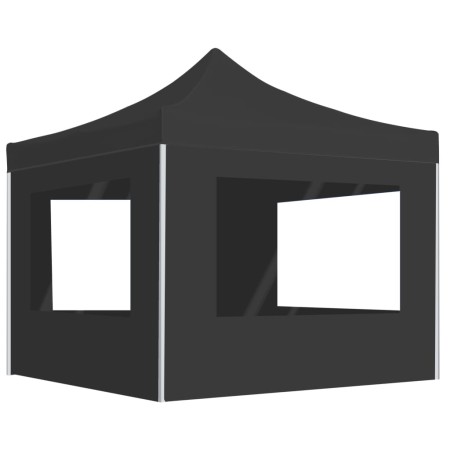 vidaXL Profi-Partyzelt Faltbar mit Wänden Aluminium 2×2m Anthrazit