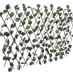 vidaXL Weidenzaun-Rankgitter 5 Stk. mit künstlichen Blättern 180x60 cm