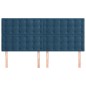 vidaXL Kopfteile 4 Stk. Dunkelblau 90x5x78/88 cm Samt