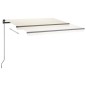 Automatische Markise mit LED & Windsensor 3,5x2,5 m Cremeweiß Automatische Markise mit LED & Windsensor 3,5x2,5 m Cremeweiß