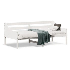 vidaXL Tagesbett Weiß 75x190 cm Massivholz Kiefer