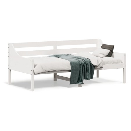vidaXL Tagesbett Weiß 75x190 cm Massivholz Kiefer