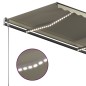 Automatische Markise mit LED & Windsensor 3,5x2,5 m Cremeweiß Automatische Markise mit LED & Windsensor 3,5x2,5 m Cremeweiß