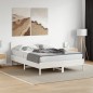 vidaXL Kopfteil Weiß 160 cm Massivholz Kiefer