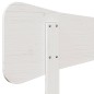 vidaXL Kopfteil Weiß 160 cm Massivholz Kiefer