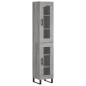 Highboard Grau Sonoma 34,5x34x180 cm Holzwerkstoff Highboard Grau Sonoma 34,5x34x180 cm Holzwerkstoff