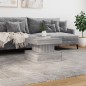 vidaXL Couchtisch mit LED-Leuchten Grau Sonoma 50x50x40 cm vidaXL Couchtisch mit LED-Leuchten Grau Sonoma 50x50x40 cm