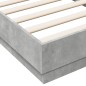 vidaXL Bettgestell Betongrau 90x190 cm Holzwerkstoff vidaXL Bettgestell Betongrau 90x190 cm Holzwerkstoff