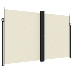 vidaXL Seitenmarkise Ausziehbar Creme 200x1000 cm