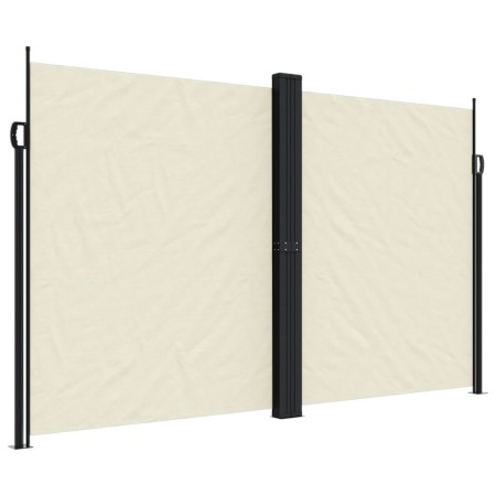 vidaXL Seitenmarkise Ausziehbar Creme 200x1000 cm