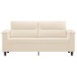 vidaXL 2-Sitzer-Sofa Beige 140 cm Mikrofasergewebe vidaXL 2-Sitzer-Sofa Beige 140 cm Mikrofasergewebe