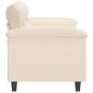 vidaXL 2-Sitzer-Sofa Beige 140 cm Mikrofasergewebe vidaXL 2-Sitzer-Sofa Beige 140 cm Mikrofasergewebe