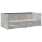 vidaXL Tagesbett mit Schubladen Betongrau 75x190 cm Holzwerkstoff vidaXL Tagesbett mit Schubladen Betongrau 75x190 cm Holzwerkstoff