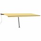 Standmarkise Automatisch 600x350 cm Gelb/Weiß Standmarkise Automatisch 600x350 cm Gelb/Weiß