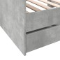 vidaXL Tagesbett mit Schubladen Betongrau 75x190 cm Holzwerkstoff vidaXL Tagesbett mit Schubladen Betongrau 75x190 cm Holzwerkstoff