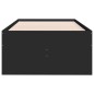 vidaXL Tagesbett mit Schubladen Schwarz 75x190 cm Holzwerkstoff vidaXL Tagesbett mit Schubladen Schwarz 75x190 cm Holzwerkstoff