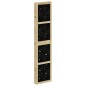 vidaXL 6-tlg. Raumteiler Braun und Schwarz Massivholz Paulownia vidaXL 6-tlg. Raumteiler Braun und Schwarz Massivholz Paulownia