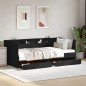 vidaXL Tagesbett mit Schubladen Schwarz 75x190 cm Holzwerkstoff vidaXL Tagesbett mit Schubladen Schwarz 75x190 cm Holzwerkstoff