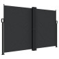 vidaXL Seitenmarkise Ausziehbar Schwarz 160x1000 cm vidaXL Seitenmarkise Ausziehbar Schwarz 160x1000 cm