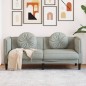vidaXL Sofa mit Kissen 2-Sitzer Hellgrau Samt vidaXL Sofa mit Kissen 2-Sitzer Hellgrau Samt