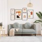 vidaXL Sofa mit Kissen 2-Sitzer Hellgrau Samt vidaXL Sofa mit Kissen 2-Sitzer Hellgrau Samt