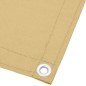 vidaXL Balkon-Sichtschutz Sandfarben 120x500 cm 100% Polyester-Oxford vidaXL Balkon-Sichtschutz Sandfarben 120x500 cm 100% Polyester-Oxford