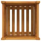 vidaXL Pflanzkübel mit Einlage 42x42x40 cm Massivholz Akazie vidaXL Pflanzkübel mit Einlage 42x42x40 cm Massivholz Akazie