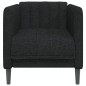 vidaXL Sessel Schwarz Stoff vidaXL Sessel Schwarz Stoff