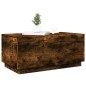 vidaXL Couchtisch mit LED-Leuchten Räuchereiche 90x50x40 cm vidaXL Couchtisch mit LED-Leuchten Räuchereiche 90x50x40 cm