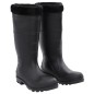 vidaXL Gummistiefel mit Herausnehmbarem Innenfutter Schwarz Gr. 43 PVC vidaXL Gummistiefel mit Herausnehmbarem Innenfutter Schwarz Gr. 43 PVC