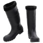 vidaXL Gummistiefel mit Herausnehmbarem Innenfutter Schwarz Gr. 43 PVC vidaXL Gummistiefel mit Herausnehmbarem Innenfutter Schwarz Gr. 43 PVC